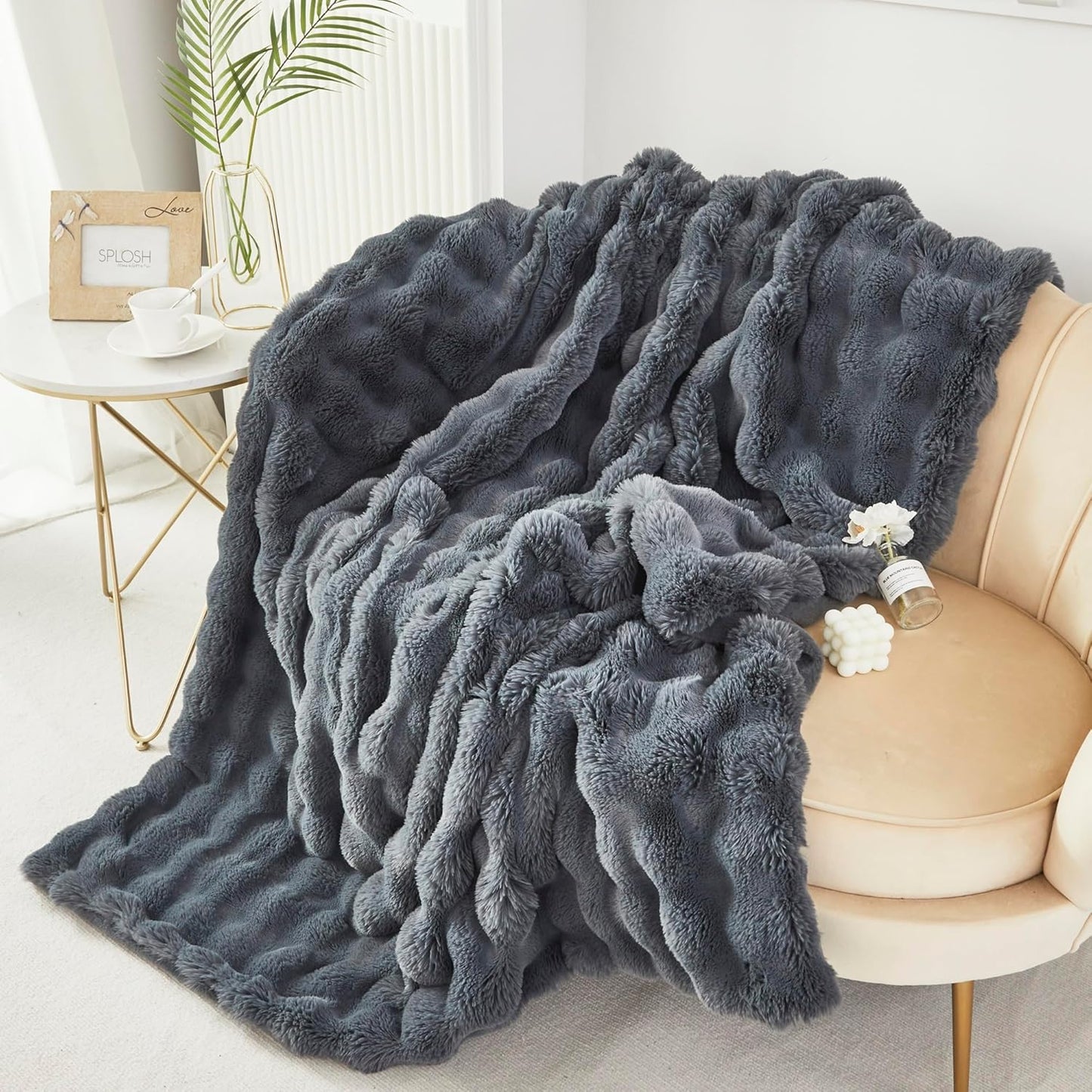 The Cozy Faux Rabbit Fur Blanket