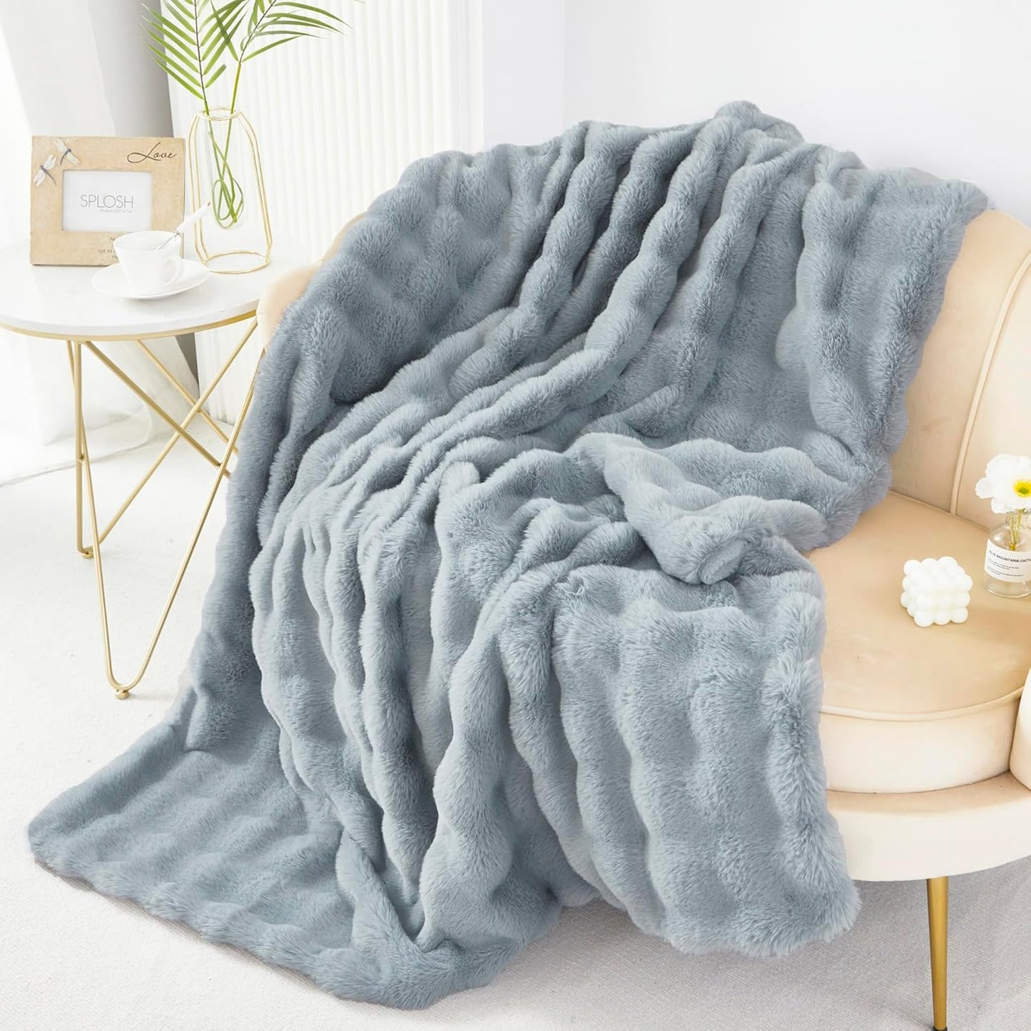 The Cozy Faux Rabbit Fur Blanket